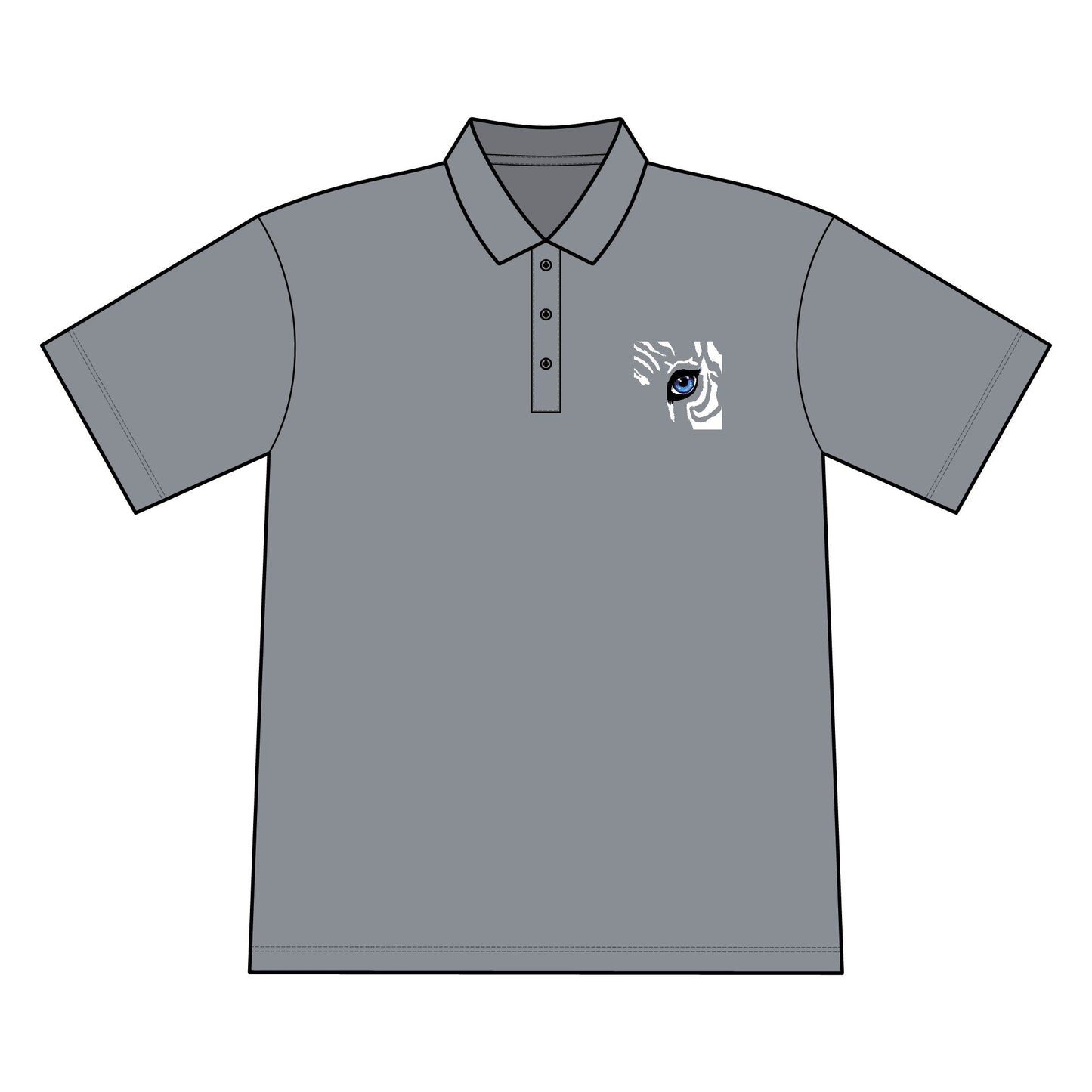 Embroidered Wave Hand Polo