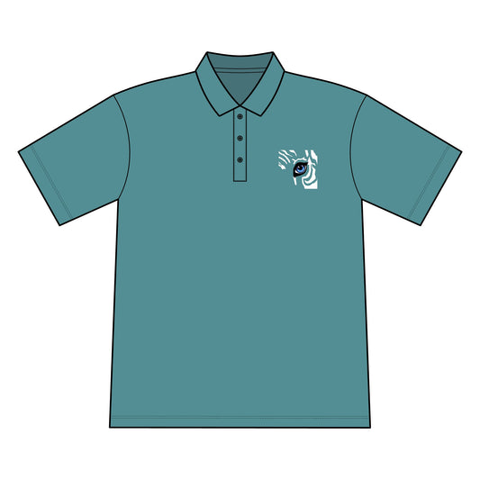 Embroidered Wave Hand Polo