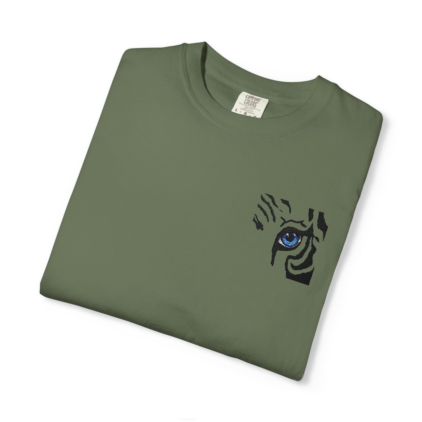Tiger Eye Pocket T-Shirt — Minimal Tribal Tiger Eye Graphic Tee